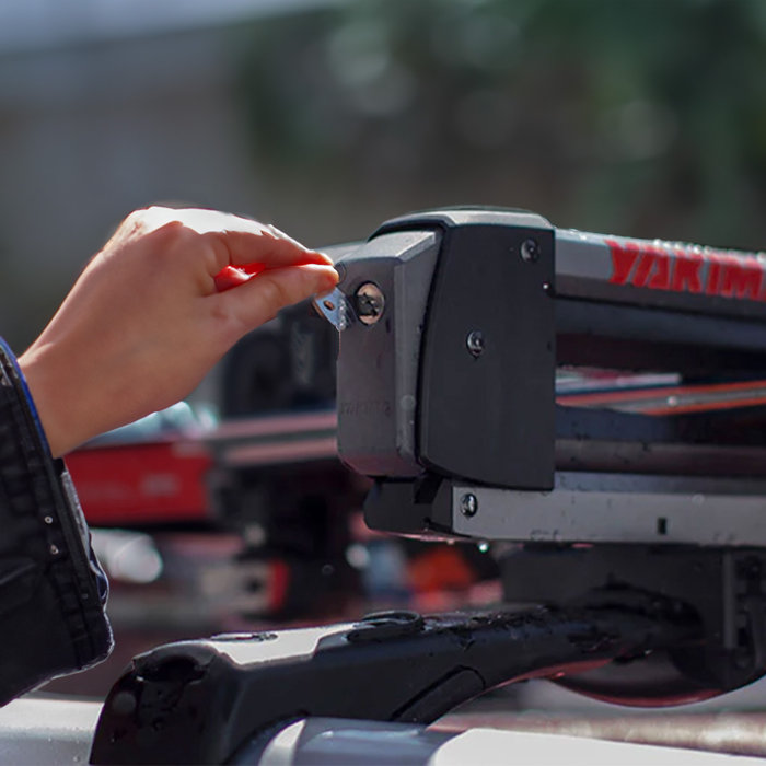 Yakima FreshTrack 4 Universal Car Roof Top Mount Ski and Snowboard Rack